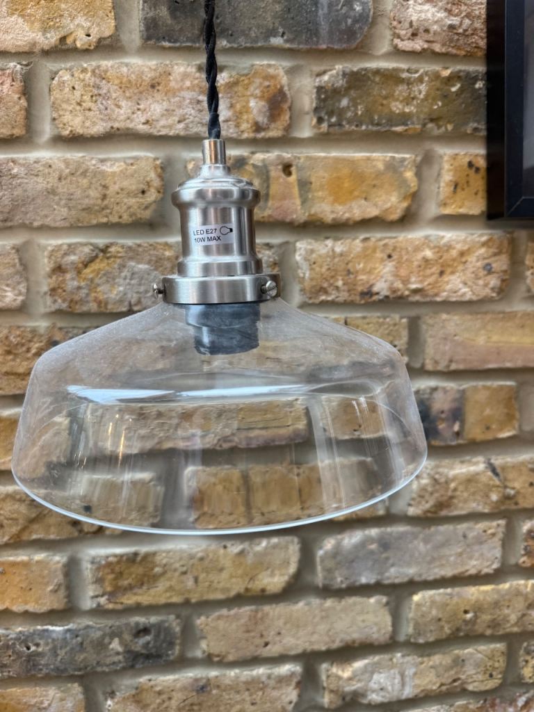 Beautiful glass kitchen island pendant lights x 4 with adjustable height