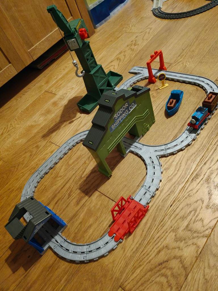 image for Cranky at the Docks Set Thomas the Tank Engine & Friends Take n Play Fisher-Price Diecast