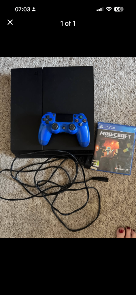 PS4 Console and controller