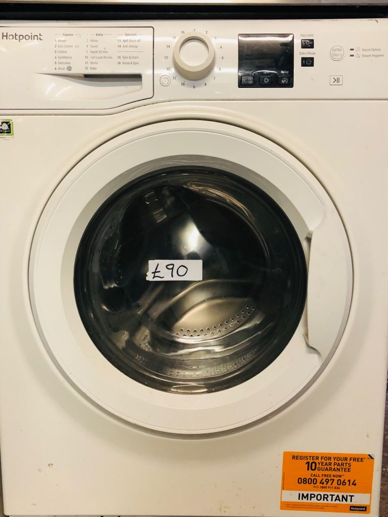 🚚 hotpoint 7kg load Rapid option washing machine can deliver £90