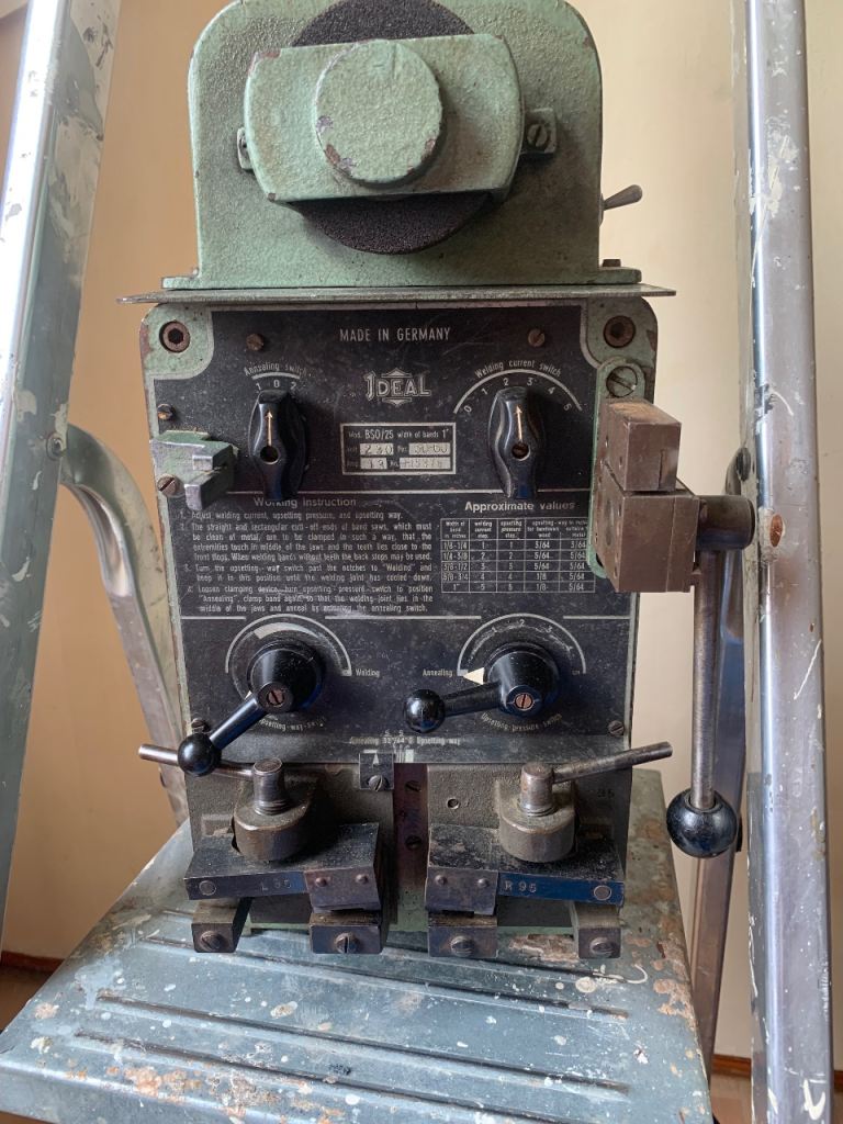 Bandsaw blade welder Ideal BSO25 , 240 V 