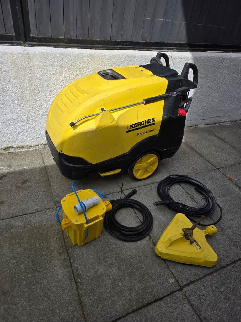 Karcher professional hot and cold washer with bfand new transformer and extra hoses 