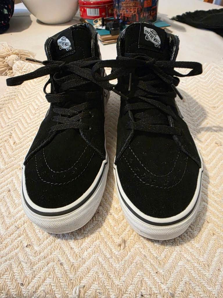 Vans Off The Wall Sk8-Hi Top Trainers, Size 5.5