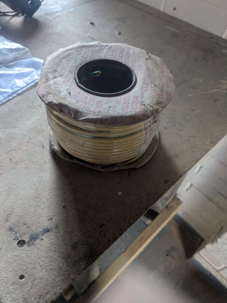 50m X 10mm earth cable drum Never used.