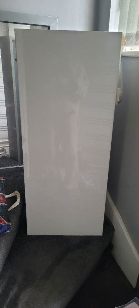 White high gloss bathroom cabinet 