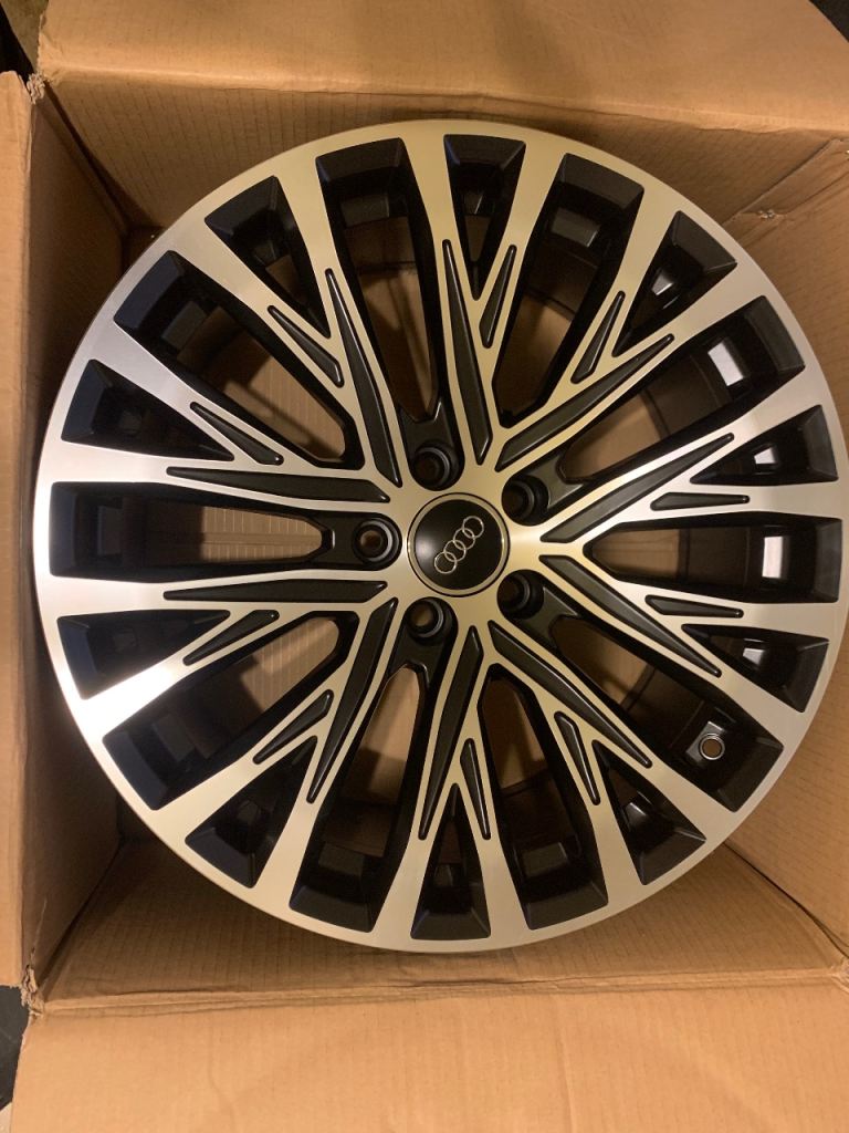 NEW SET 19" 5 x 112 BLACK/ POLISHED FITS AUDI A5, A6, A7 and Q3 