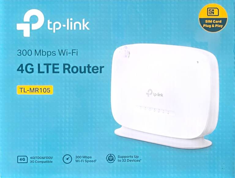 TP-Link TL-MR105 4G LTE Router - New in Box