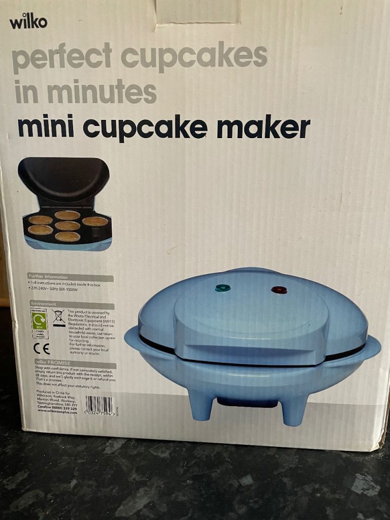 Wilko Mini Cupcake Maker - Brand New, Blue