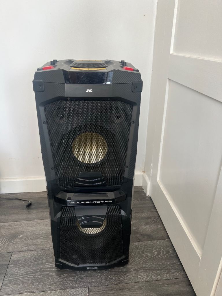 JVC MX-D528B 200W Bluetooth Megasound Party Speaker – Bass Boost & Lights
