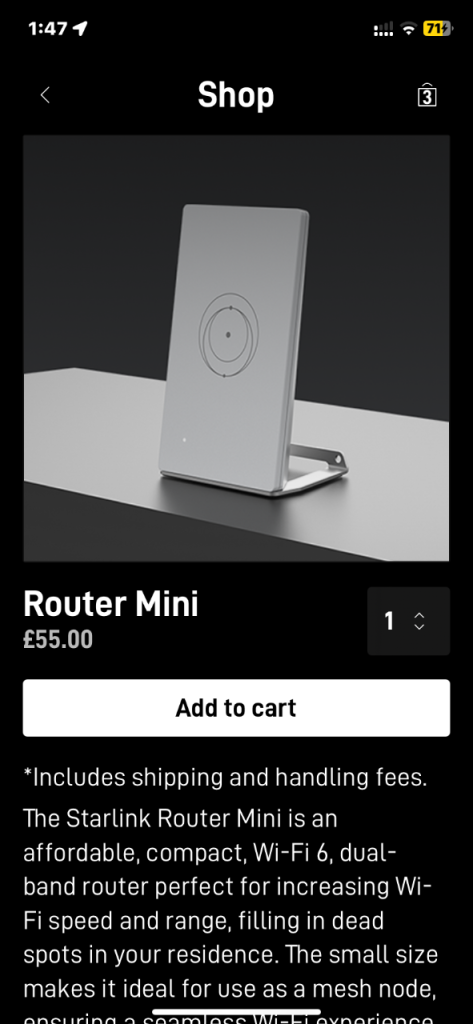 Starlink Router Mini - Wi-Fi 6 Dual-Band Router