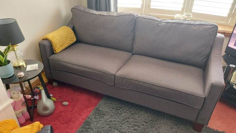 Lovely Grey 2-Seater Sofa - Like New Condition