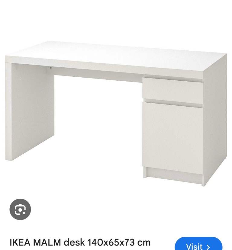 IKEA MALM Desk 140x65cm 