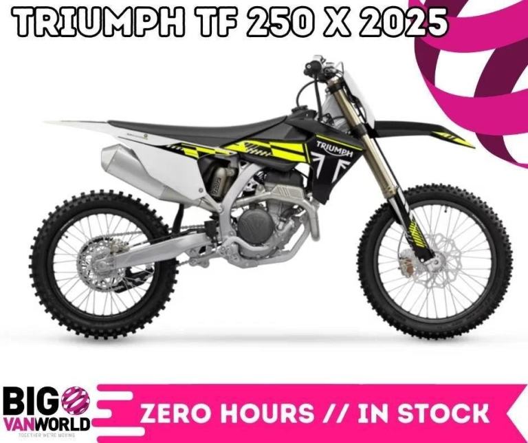 Triumph TF 250 X 2025 - Zero Hrs - Only One Available - PX Welcome