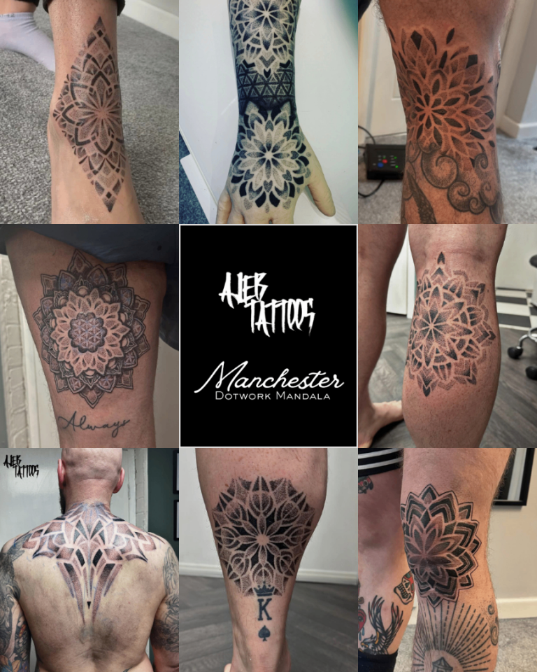 Tameside Dotwork Mandala Tattoo Artist. Low rates for a limited time 