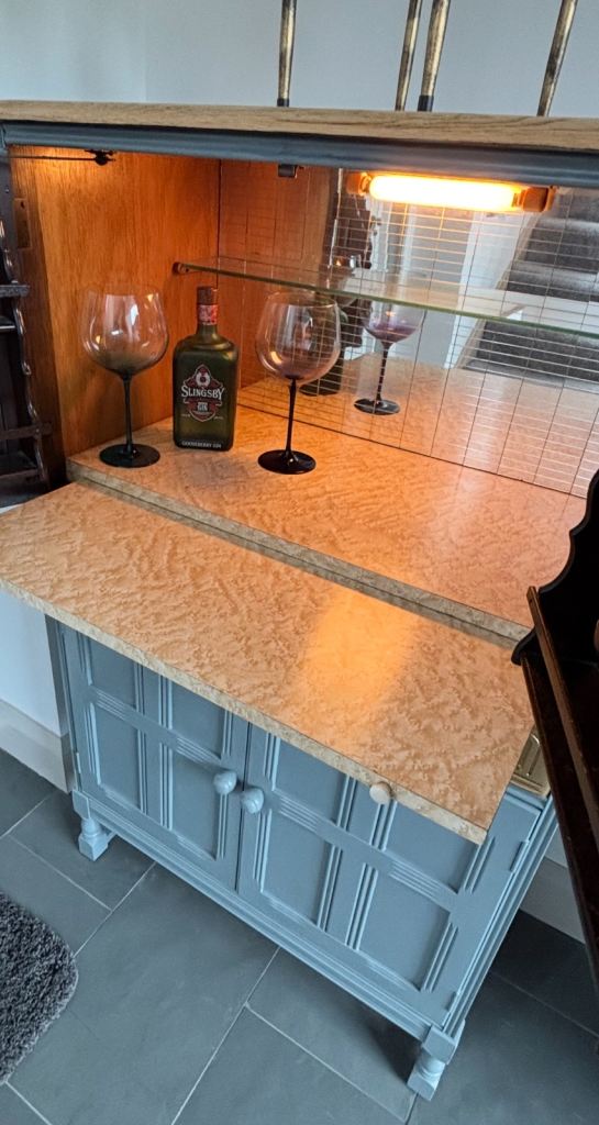 Vintage Ercol cocktail / drinks cabinet 