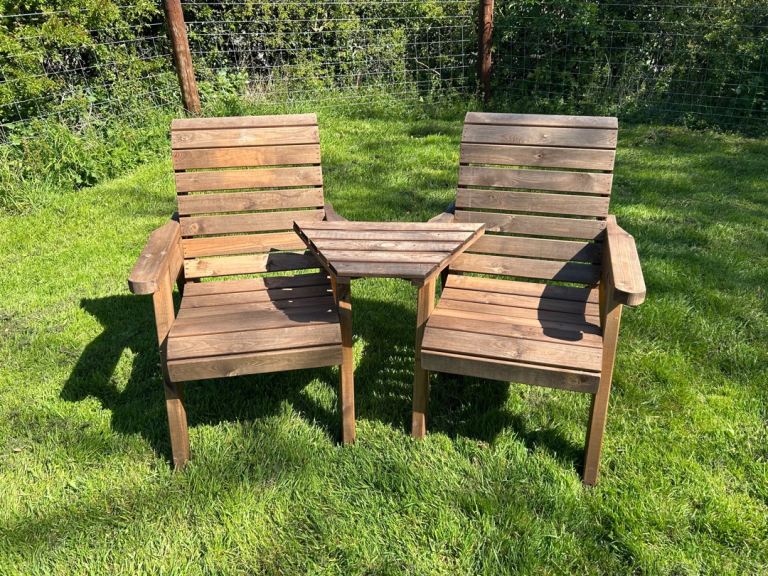 Companion set (2 chairs and table) purchased last year!  Genuine reason for sale.