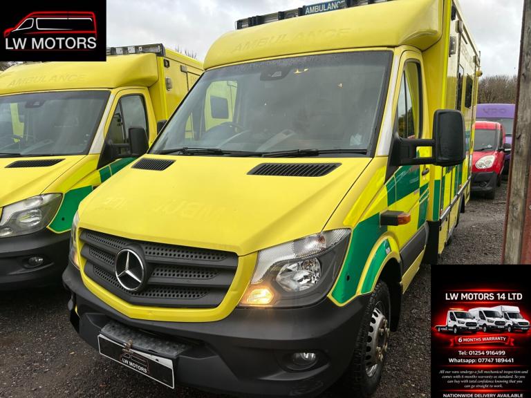 MERCEDES BENZ SPRINTER 519 CDI DIRECT EX AMBULANCE SERIVICS 2017 17 REG EURO 6