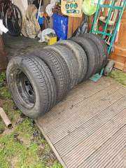 Set of peugeot 307 wheels & tyres 195/ 60/15