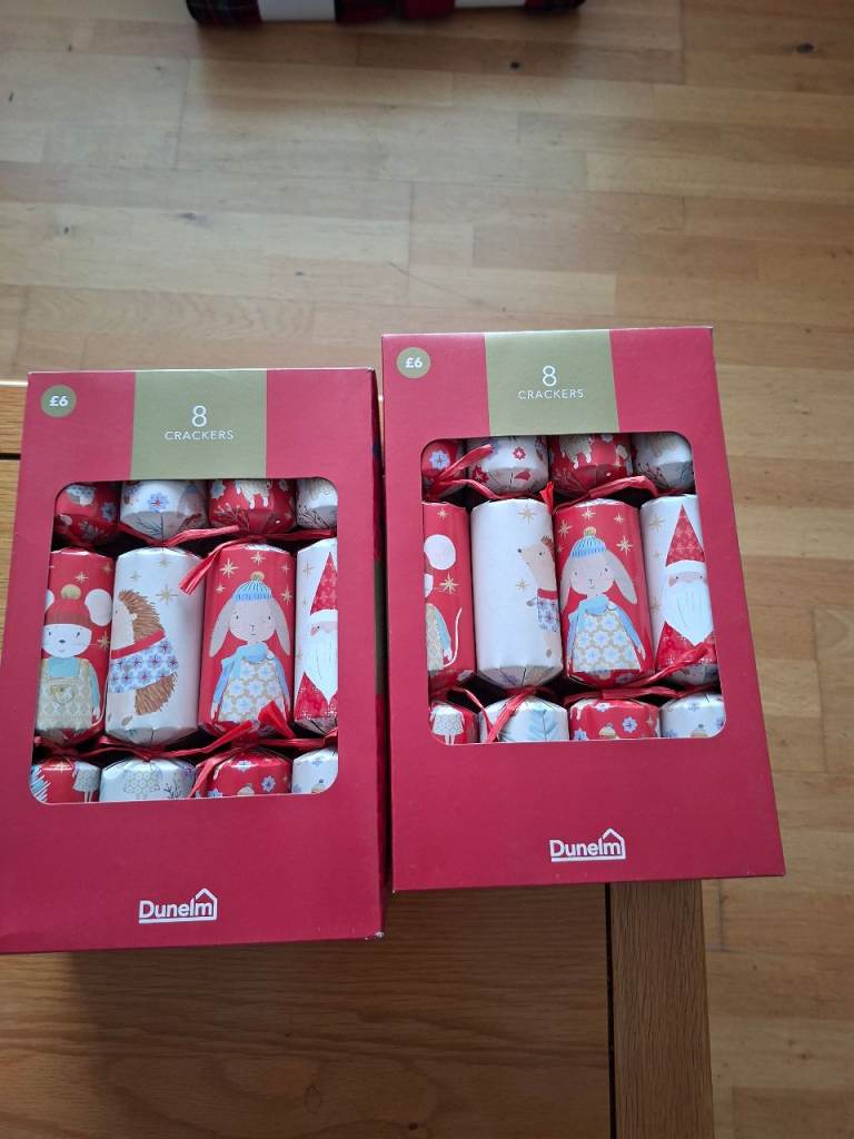 Dunelm Christmas Crackers - 8 Pack, New