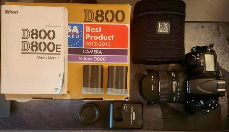Nikon D800 DSLR Full Frame 36mpx + Sigma 17-35mm lens