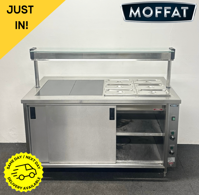 PROFIT NOW, BUY LATER! - Used Moffat Bain Marie/Carvery Plate/Ambient Cupboard & Heated Overgantry