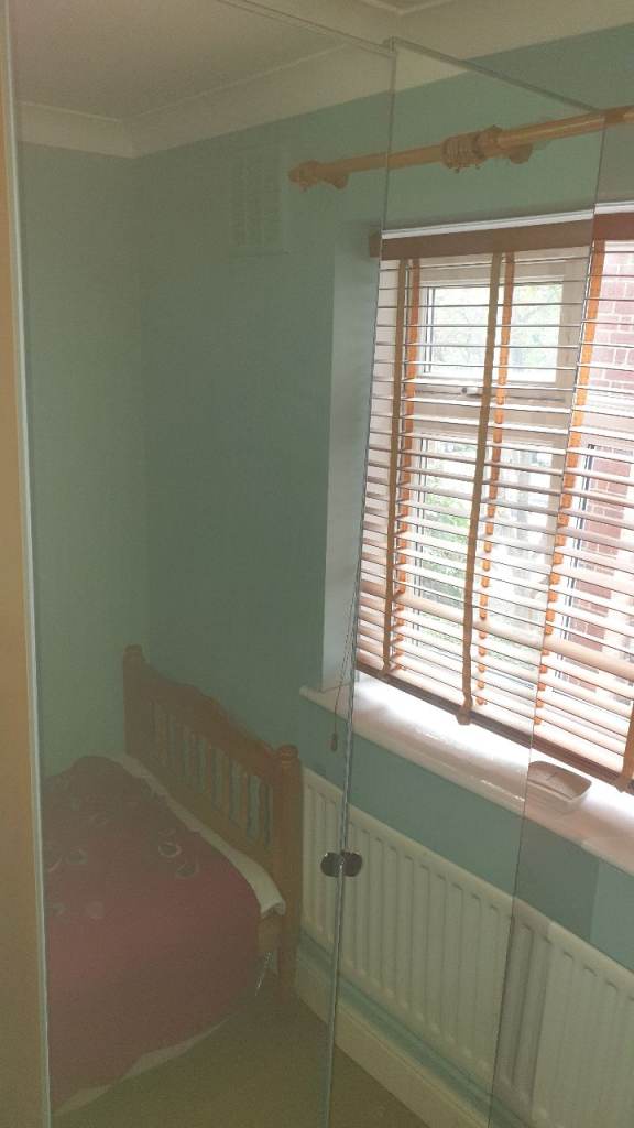 IKEA Pax Wardrobe With Mirror Doors - Width 100cm x Height 236cm x Depth 57cm