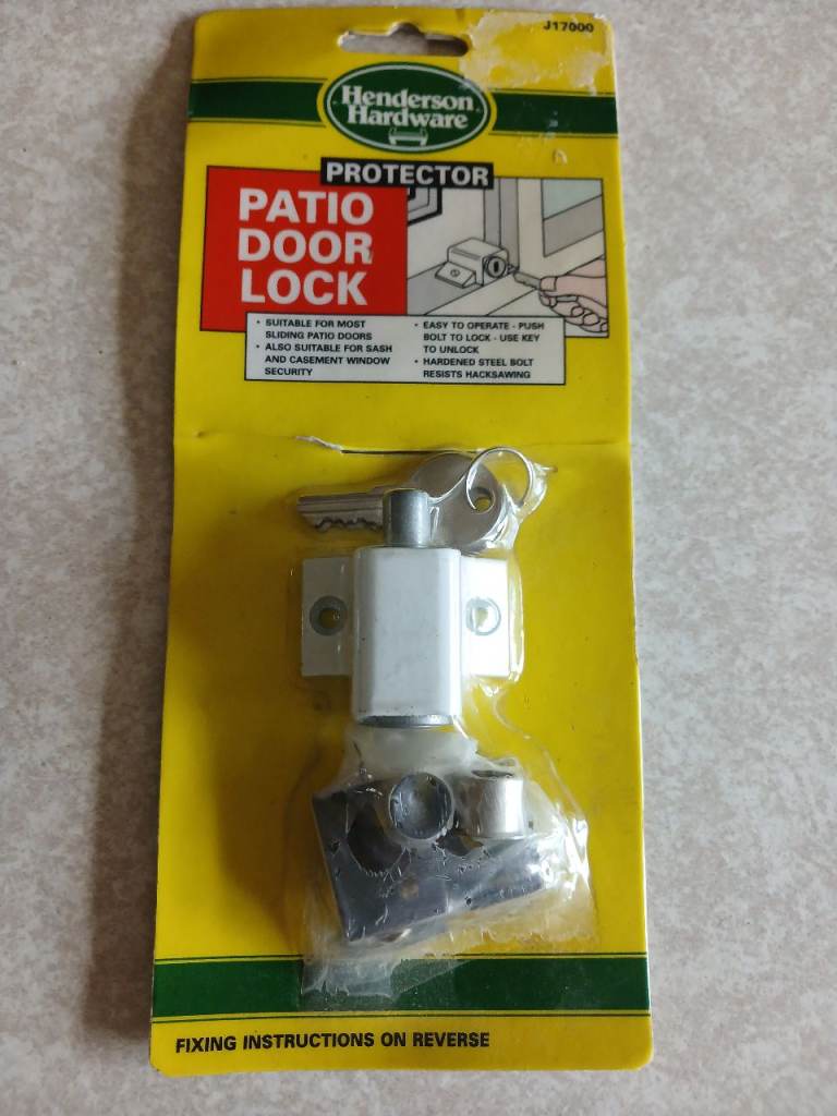 New Henderson Hardware Patio Door Lock – Extra Security