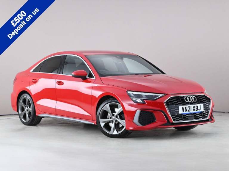 2021 Audi A3 1.0 TFSI 30 S line Euro 6 (s/s) 4dr Saloon Petrol Manual