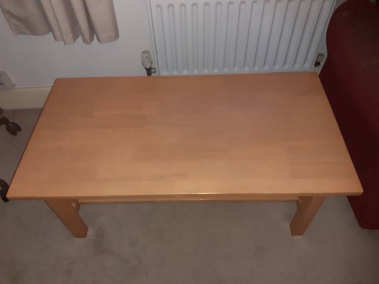 Large wooden dining table 