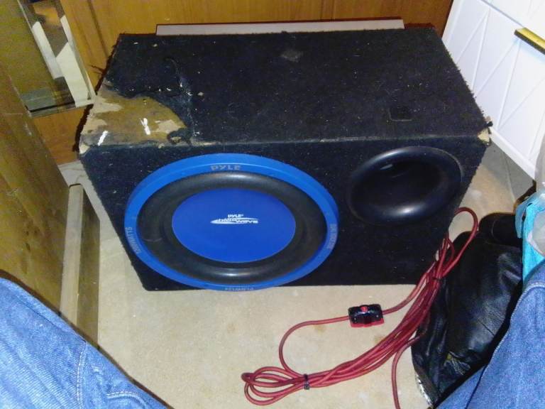 Alpine V12 MRV-F450 Amplifier + Pyle Subwoofer – Fully Working