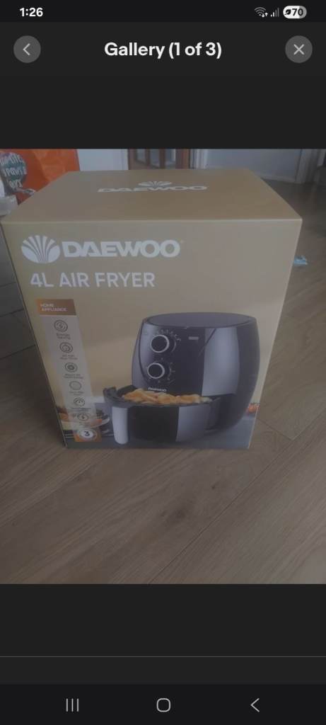 DAEWOO AL Air Fryer – Brand New in Box
