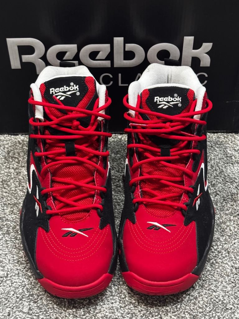 Reebok Mobius OG MU Classic Trainers – Scarlet White/Black – UK 7.5 / US 8.5