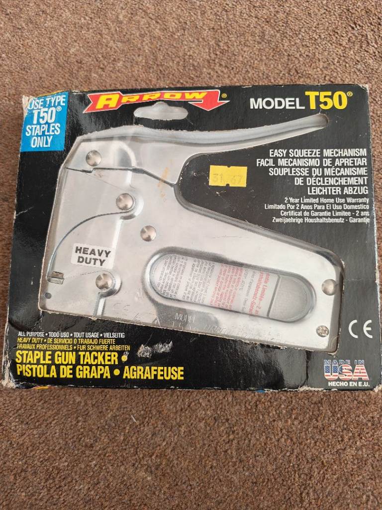 Arrow T50 staple gun tacker