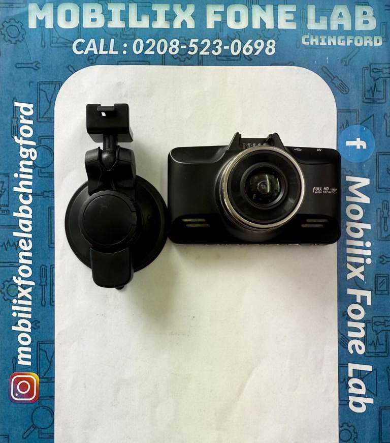 Full HD 1080p Car Dash Cam DVR Recorder with Mount Holder – Black