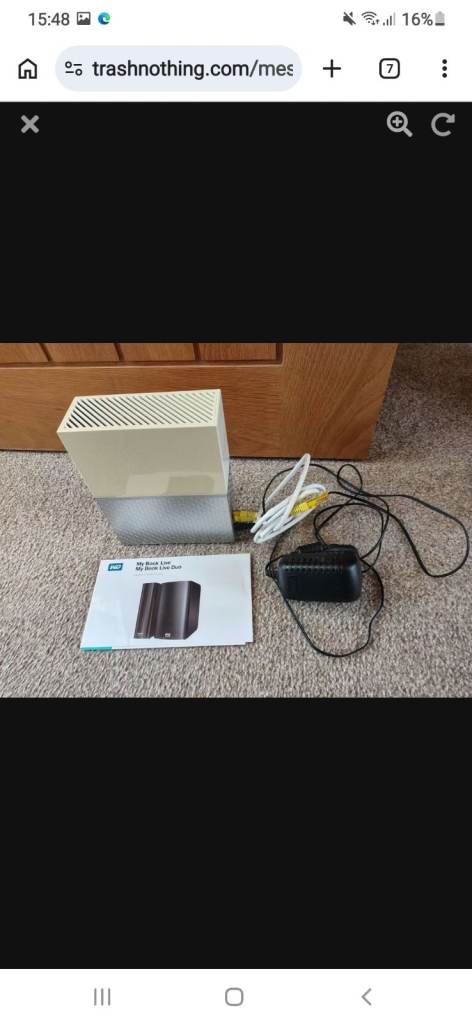 2tb Western Digital My Book External Hard Drive with Power Supply