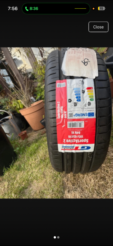 Brand new tyre