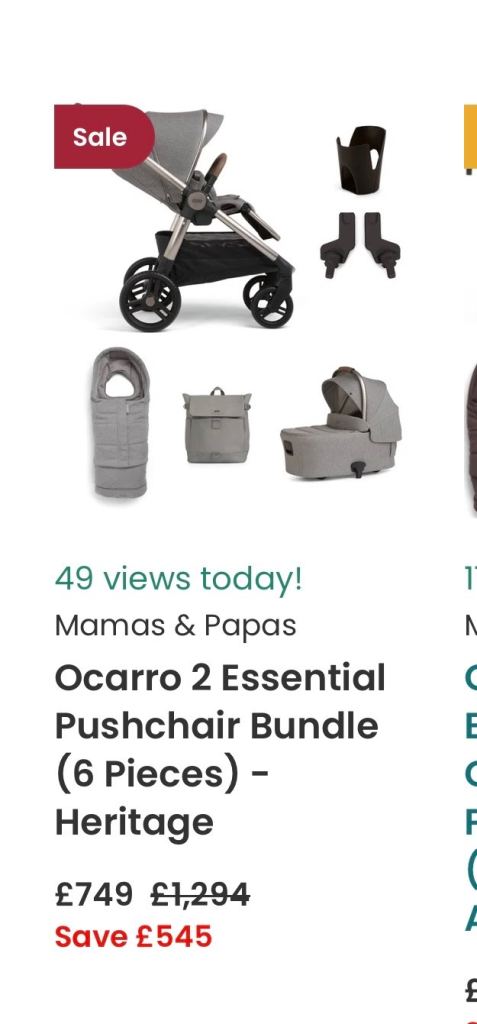 Mamas and papas push chair