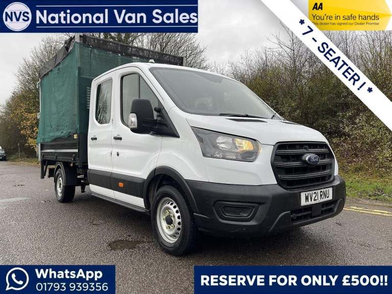 2021 Ford Transit 130ps 350 L3  Double Cab RWD Tipper RWD 2.0 4dr Tipper Manual Diesel CHASSIS CA...