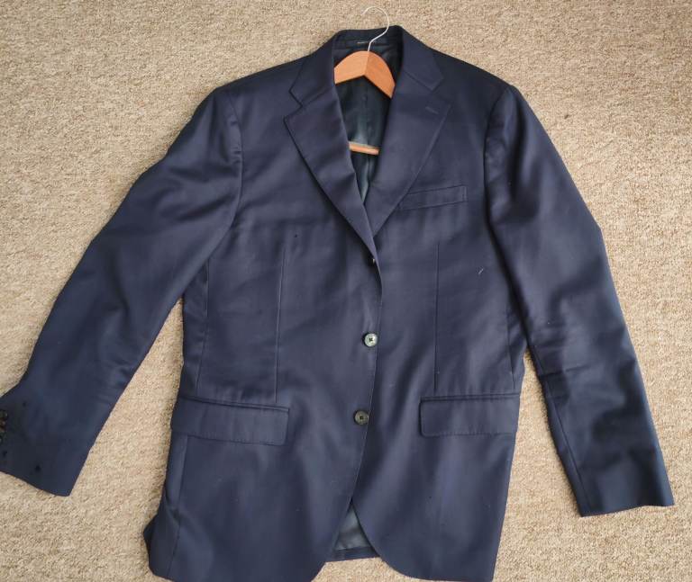 Boggi designer blue office suit