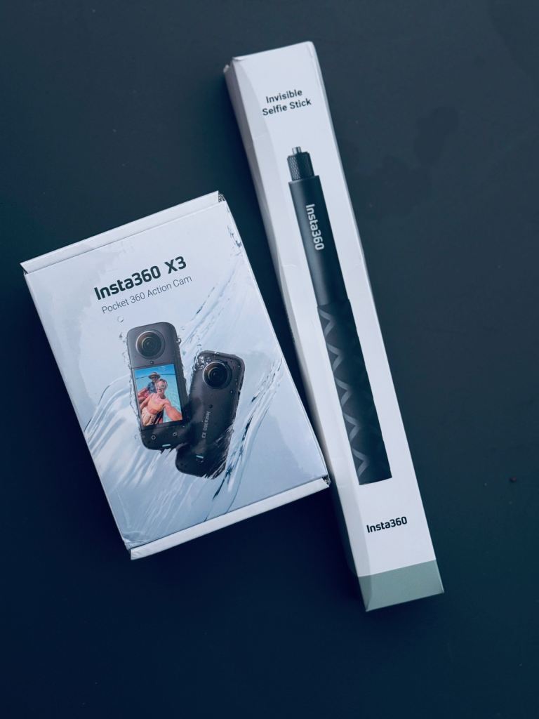 Insta360 X3 Pocket 360 Action Cam with Invisible Selfie Stick – New
