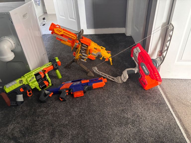 Complete EBF-25 Vulcan + Various Nerf blasters