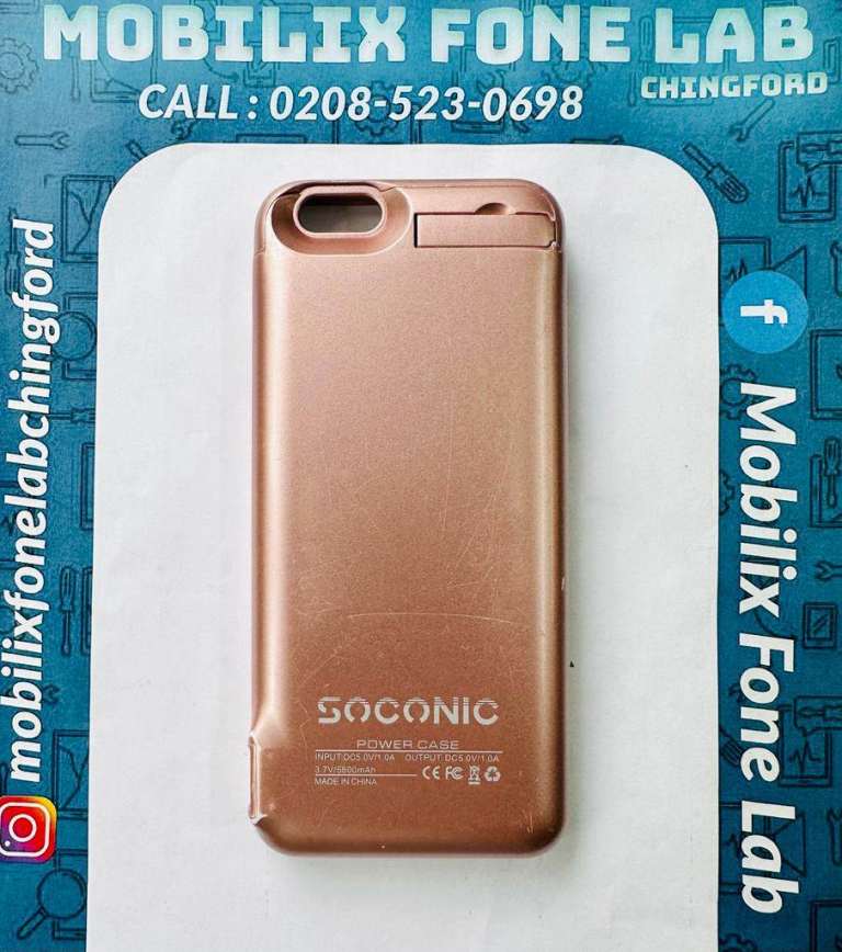 External Used Battery Charger Case Rose Gold for Apple iPhone 6 & 6S Portable Case