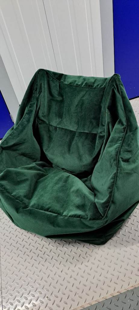 Bean Bag Chair Dark Green Velvet So comfy!