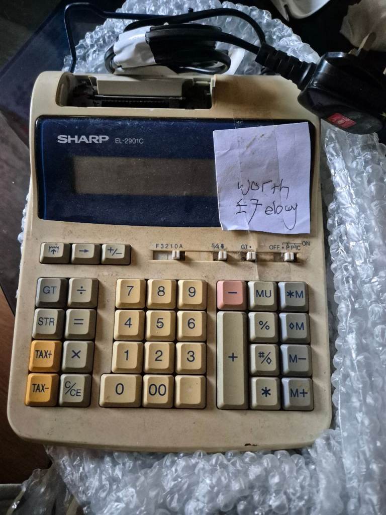 Very RARE, COLLECTORS ITEM.  BINATONE CALCULATOR.  1960S