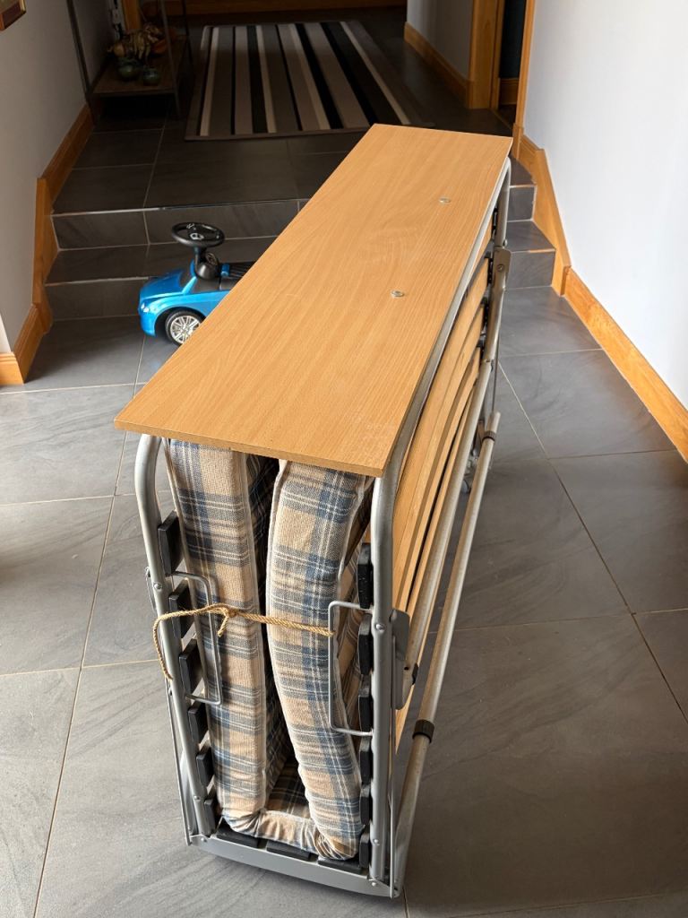 Folding Guest Bed with Mattress – Good Condition