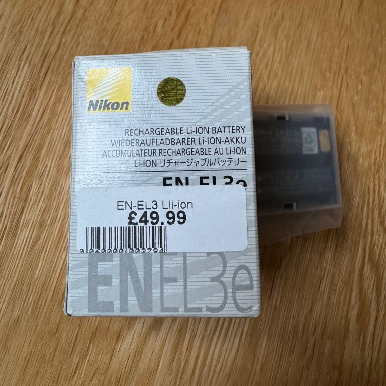 Brand new Nikon EN-EL3 Rechargeable Li-Ion Battery – Brand New – For D50 D70 D80 D90 D300