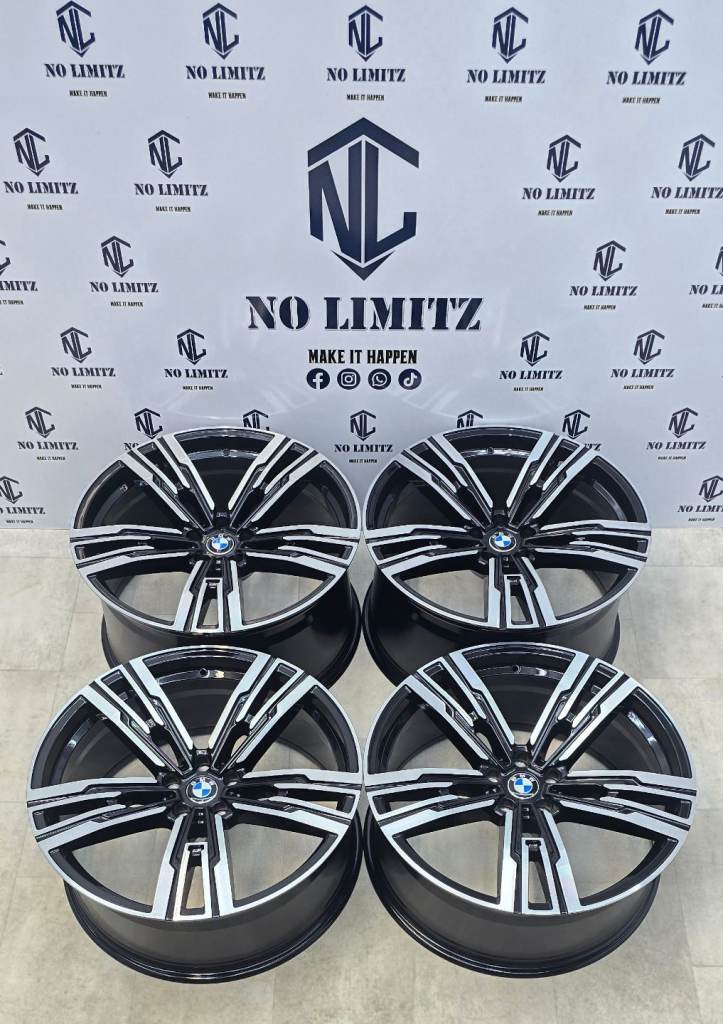 BRAND NEW BMW 21" 908m STYLE ALLOY WHEELS 7 SERIES G70 i7 G70 X3 5x112 DIAMOND CUT