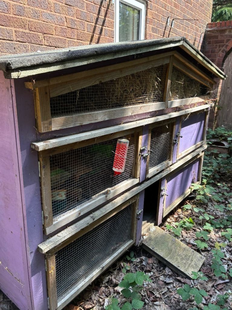 3 Storey Rabbit hutch on wheels 