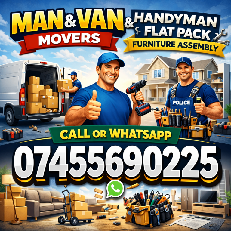 Same Day Man And Van Hire with a Cheap House Movers Moving Removals transport delivery service