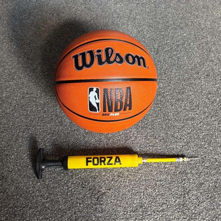 Wilson NBA basketball and pump
